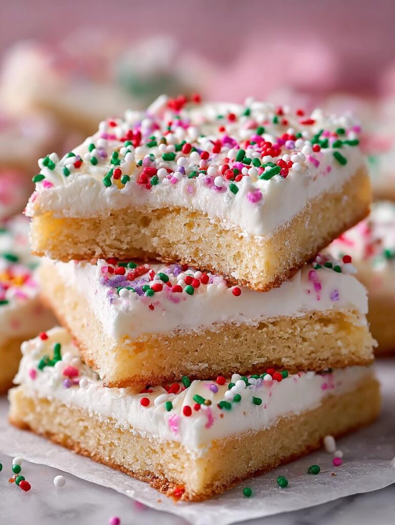 Sugar Cookie Bars Frosted
