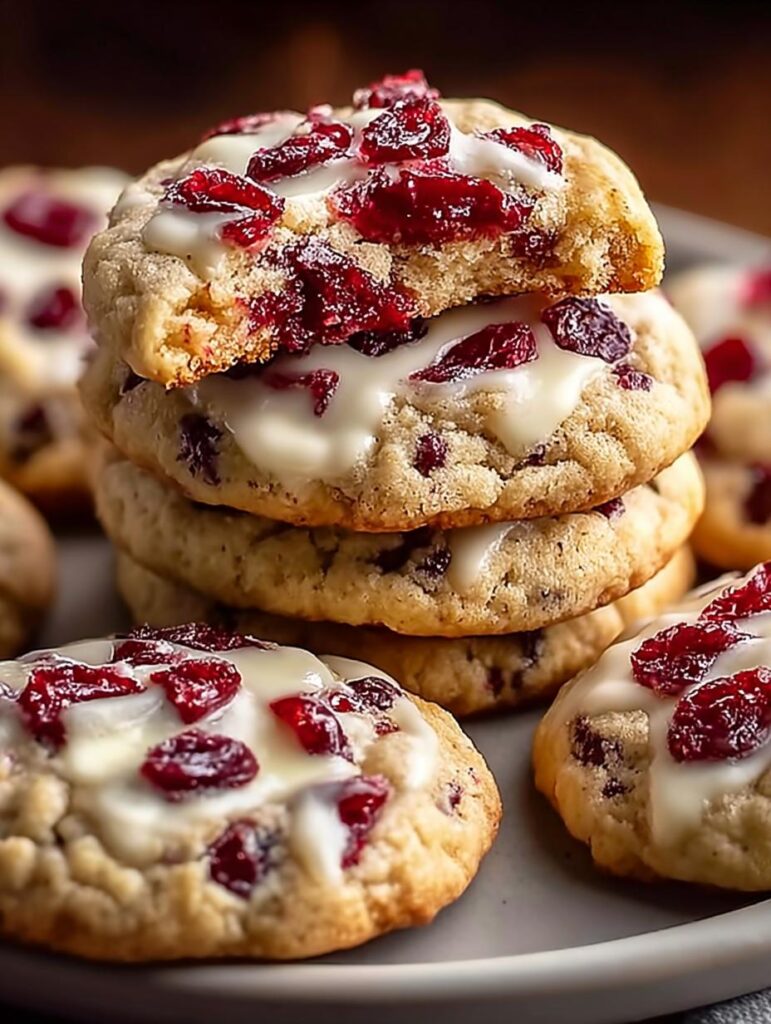 Sweet Cranberry Bliss Cookies