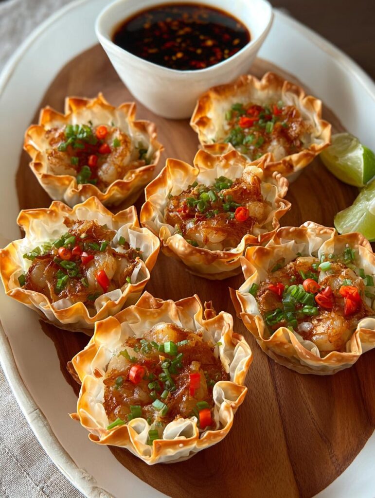 Tam Shrimp Wonton Cups