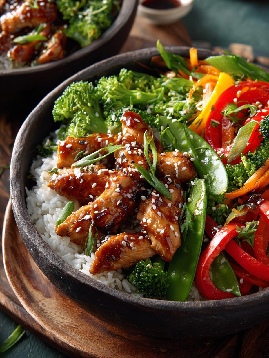 Teriyaki Chicken Veggies Bowl