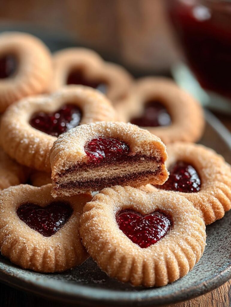 Thumbprint Heart Cookies