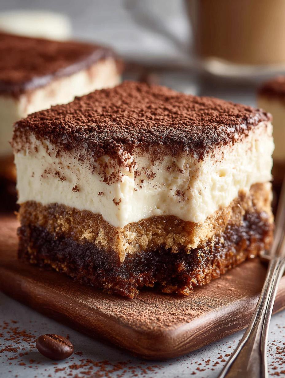 Indulge in 5 Irresistible Tiramisu Brownies 6 Indulge in 5 Irresistible Tiramisu Brownies - Tiramisu Brownies - additional detail