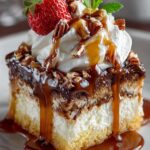 Turtle Poke Cake Dessert
