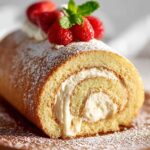 Vanilla Swiss Roll Cake