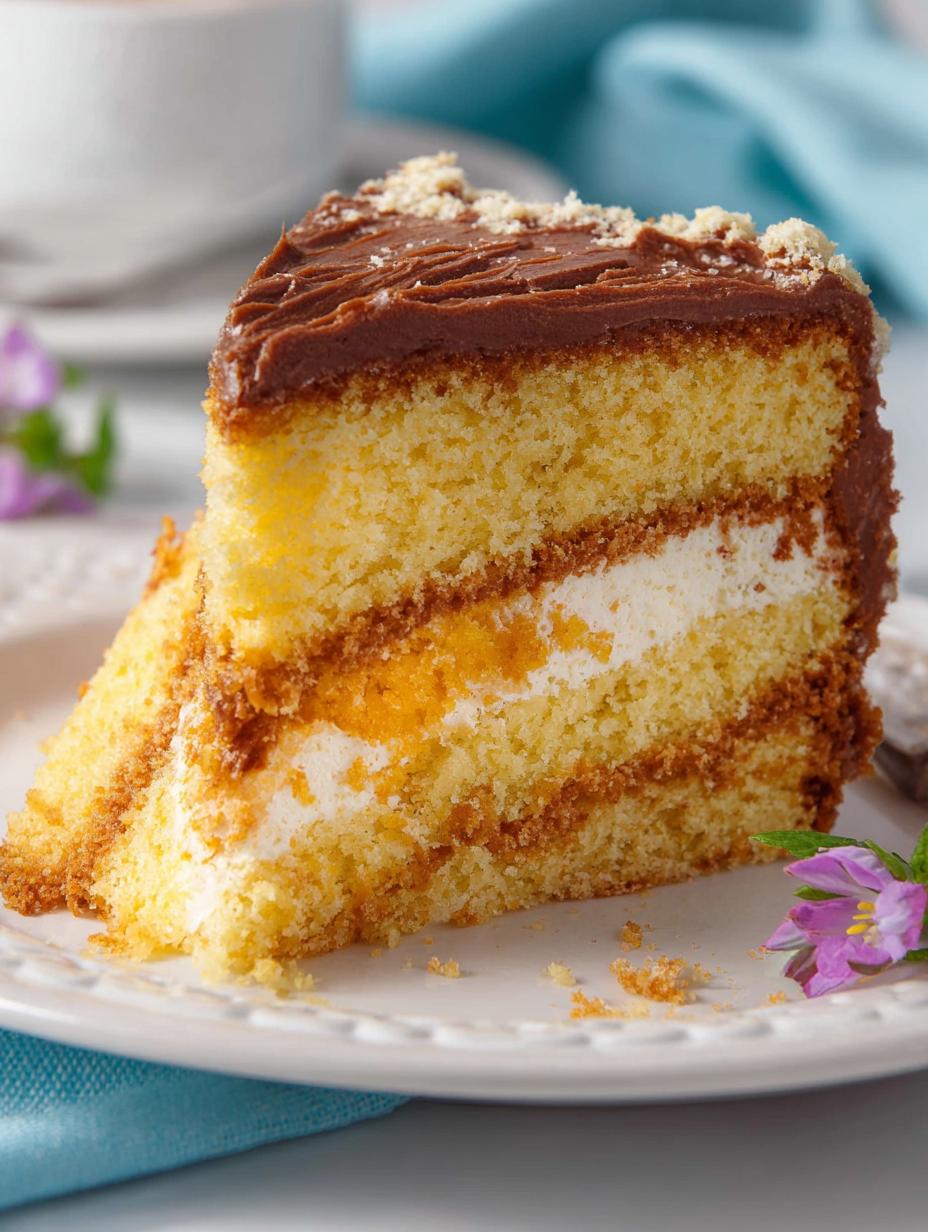 Delicious Yellow Cake with Chocolate Frosting Recipe - Yellow Cake - additional detail