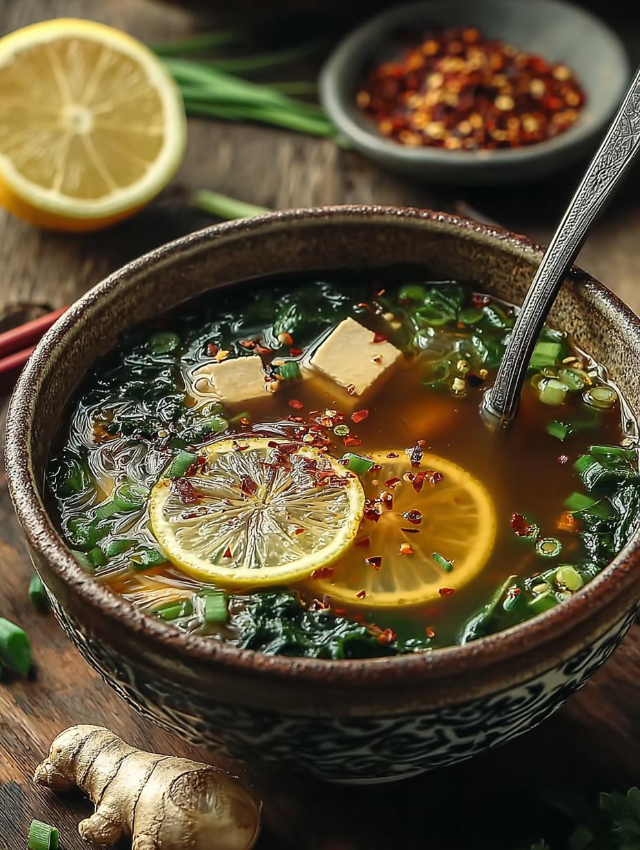 Anti Inflammatory Miso Ginger Broth for Wellness - Anti Inflammatory Miso Ginger - main visual representation