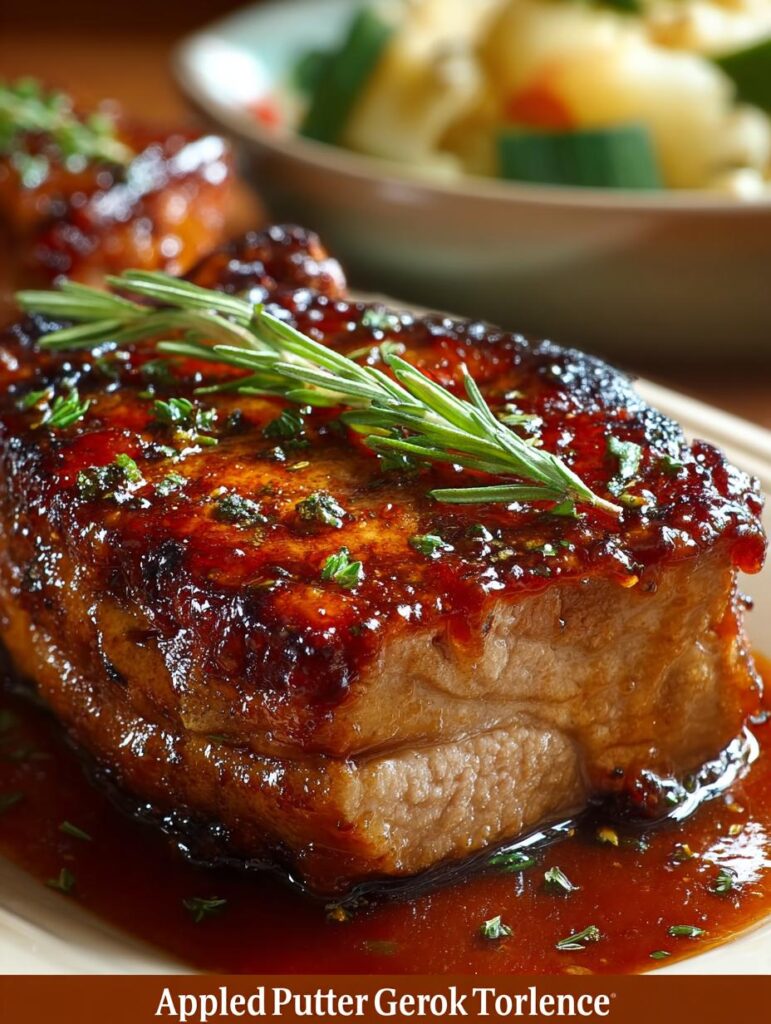 Apple Butter Glazed Pork