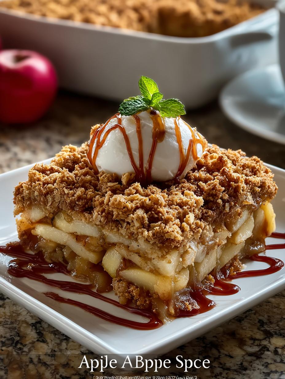 Delicious Apple Crisp Qna6 with Oat Topping - Apple Crisp Qna6 - additional detail