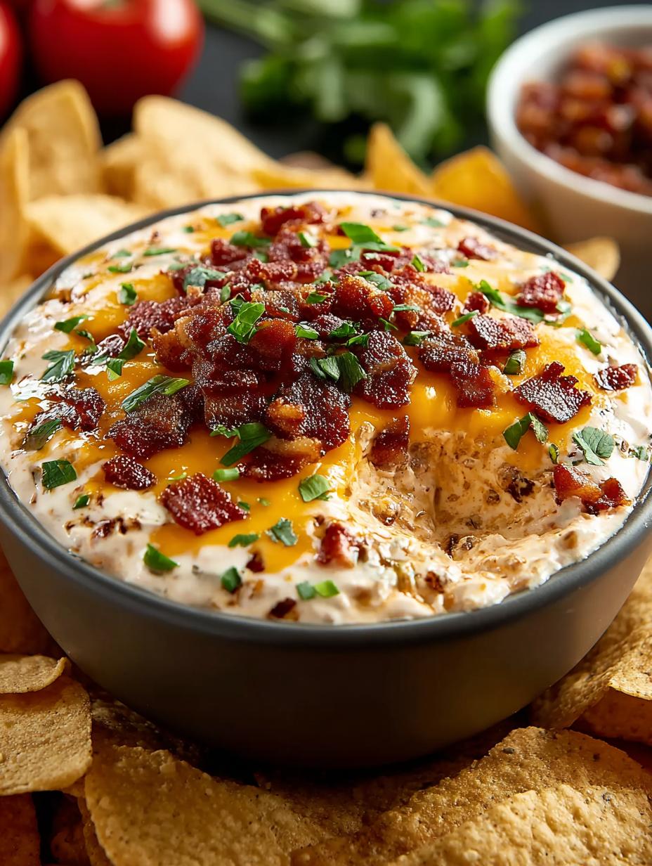 Delicious Bacon Cheeseburger Qeso Dip Recipe to Relish - Bacon Cheeseburger Qeso Dip - main visual representation