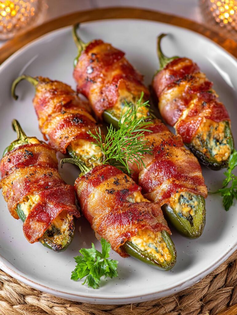 Bacon Wrapped Jalapeno Poppers
