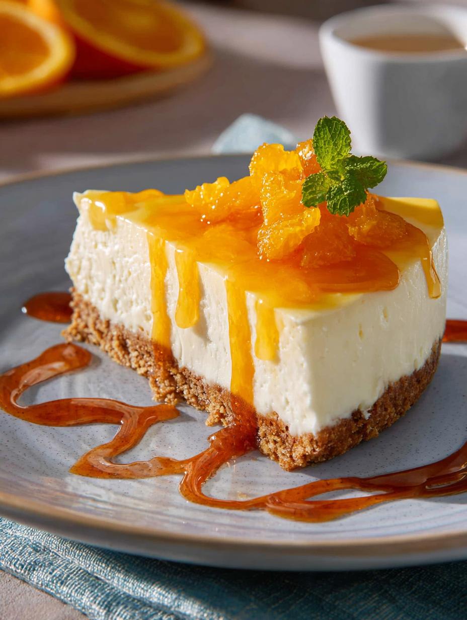 Bake Orange Cheesecake with