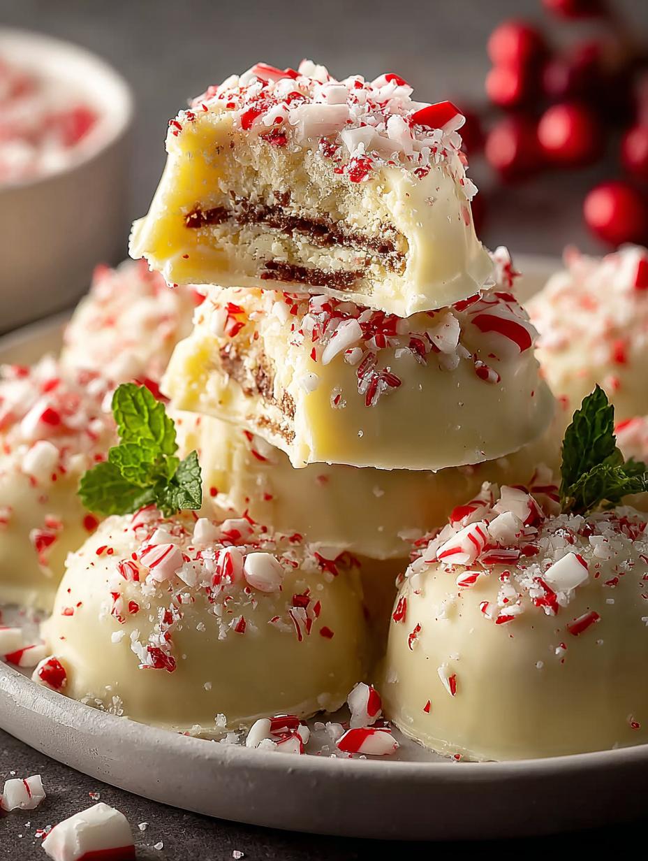 Bake White Chocolate Peppermint: 36 Irresistible Truffles - Bake White Chocolate Peppermint - main visual representation