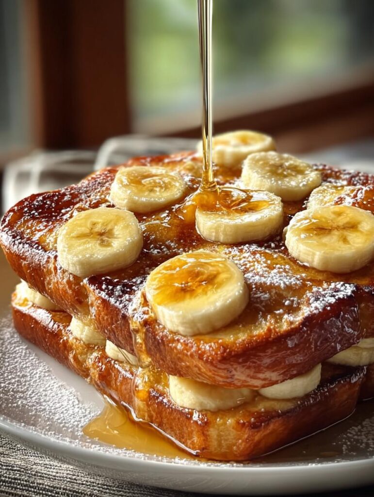 Banana Croissant French Toast