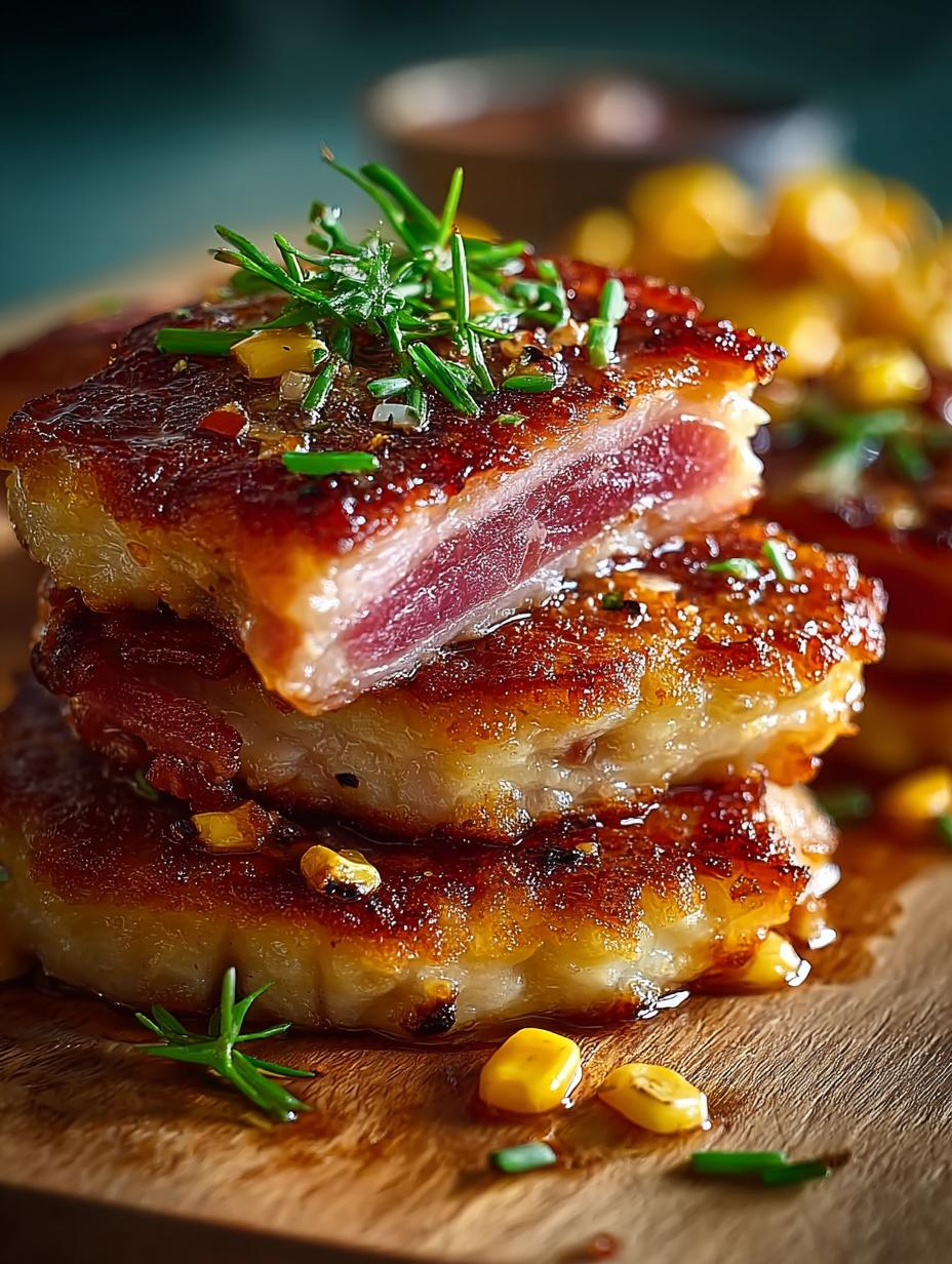 Beef Beef Bacon Corn Cakes: Savory Breakfast Delights 5 Beef Beef Bacon Corn Cakes: Savory Breakfast Delights - Beef Beef Bacon Corn - main visual representation