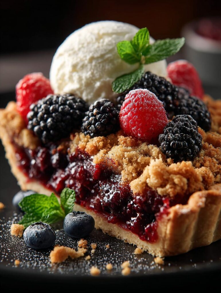 Berry Crumble Pie
