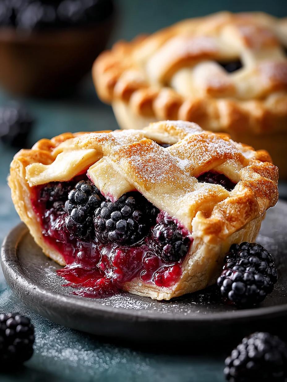 Blackberry Vanilla Pies