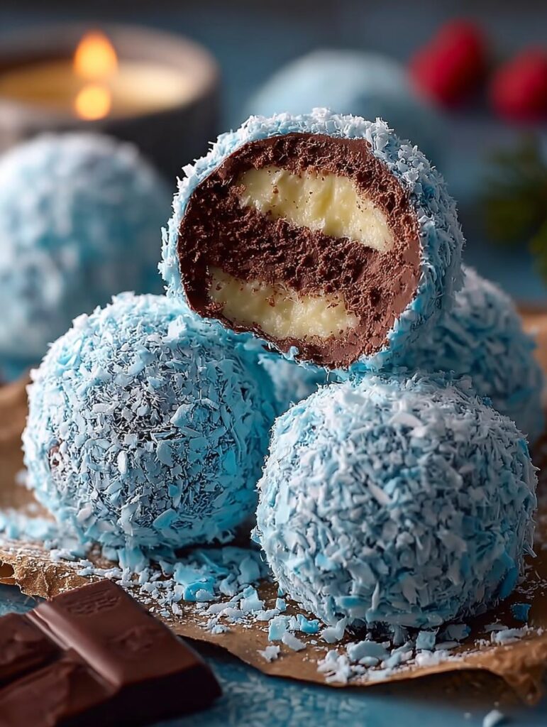 Blue Christmas Truffles