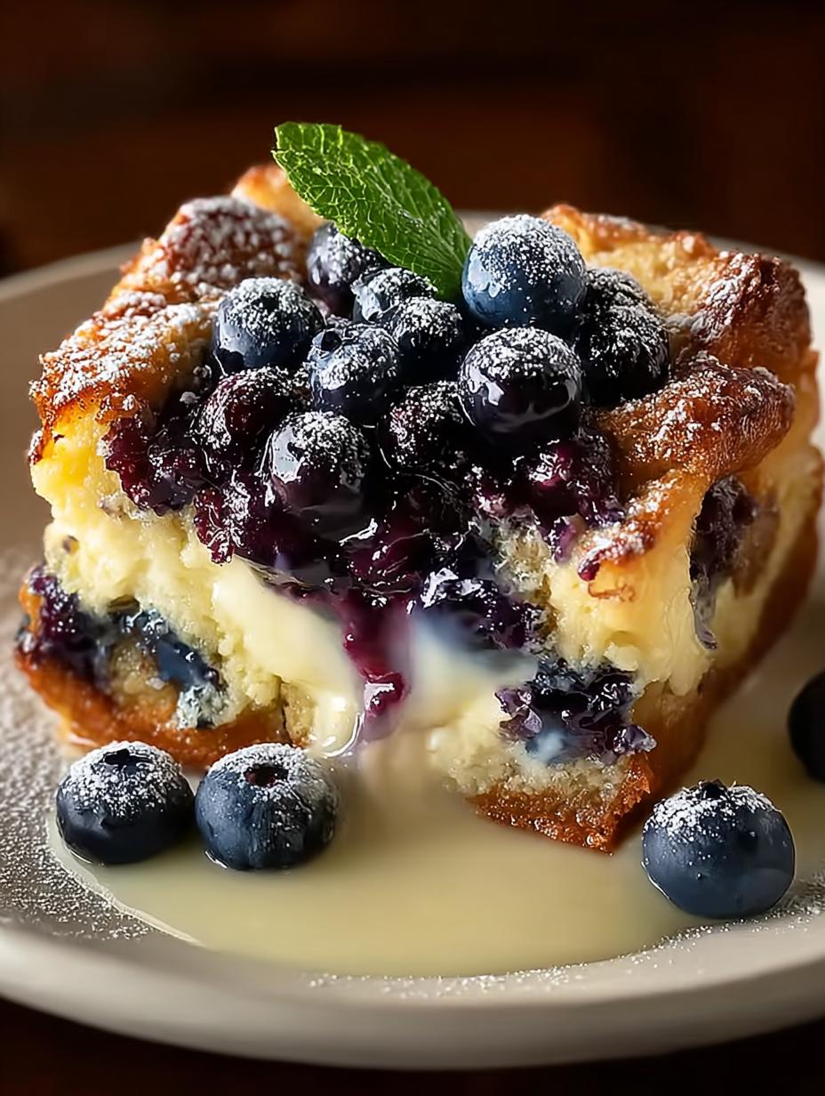 Delicious Blueberry Bread Pudding: A Delightful Recipe - Blueberry Bread Pudding - main visual representation