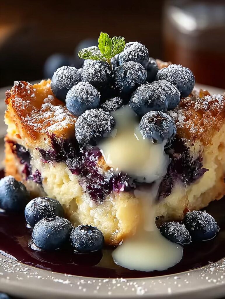 Blueberry Bread Pudding