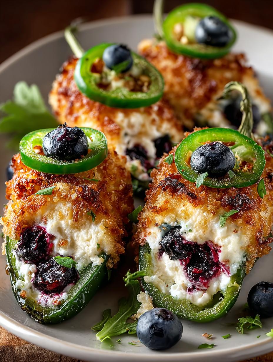 Blueberry Brie Jalapeno Poppers: 6 Irresistible Bites - Blueberry Brie Jalapeno Poppers - main visual representation