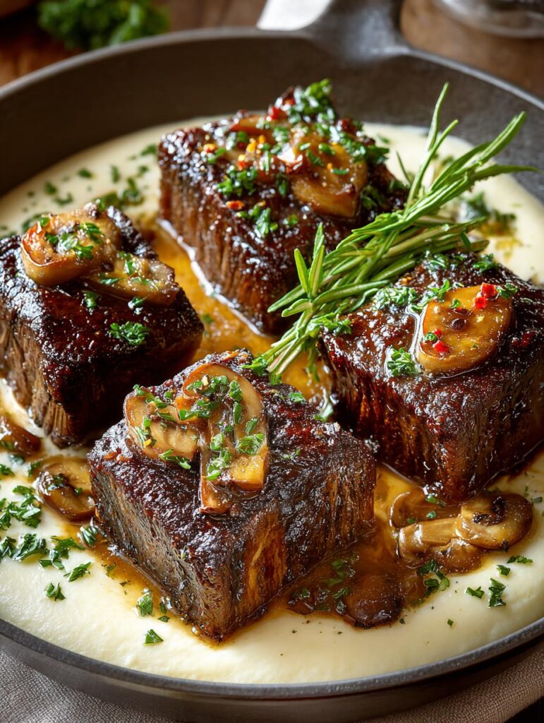 Braised Short Ribs Creamy