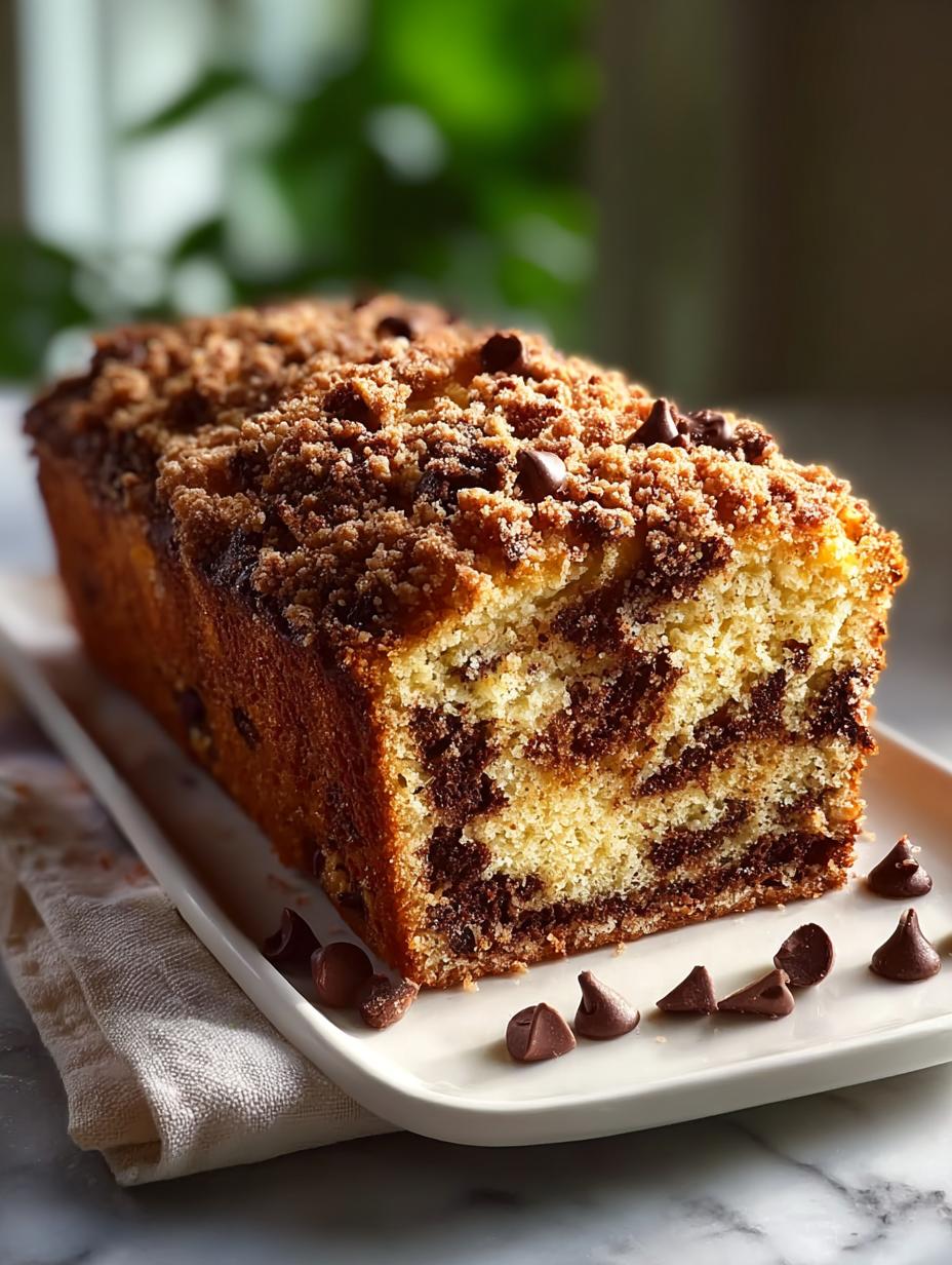 Decadent Brown Butter Chocolate Chip Crumb Loaf Cake 5 Decadent Brown Butter Chocolate Chip Crumb Loaf Cake - Brown Butter Chocolate Chip - main visual representation