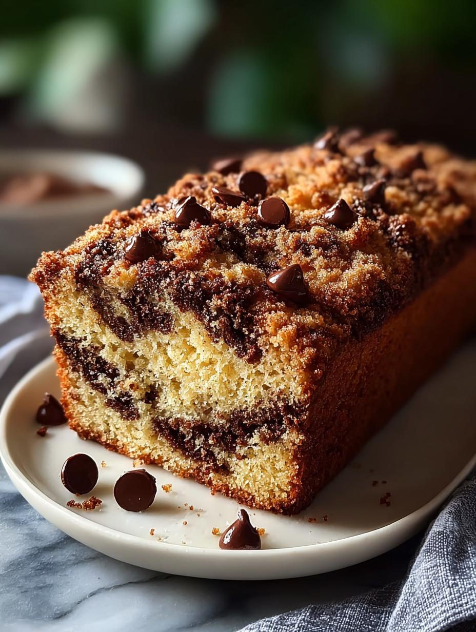 Decadent Brown Butter Chocolate Chip Crumb Loaf Cake 6 Decadent Brown Butter Chocolate Chip Crumb Loaf Cake - Brown Butter Chocolate Chip - additional detail