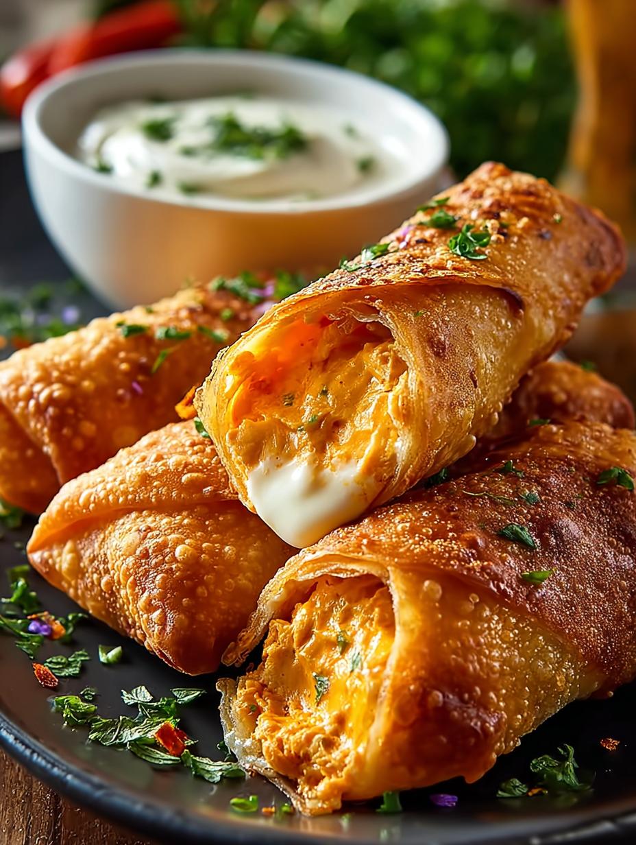 Buffalo Chicken Dip Egg Rolls: A Spicy Delight - Buffalo Chicken Dip Egg - main visual representation