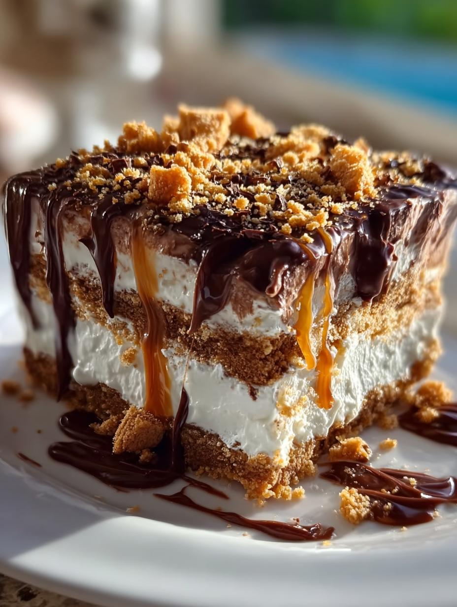 Indulge in 7 Layers of Butterfinger Icebox Dessert - Butterfinger Icebox Dessert - additional detail