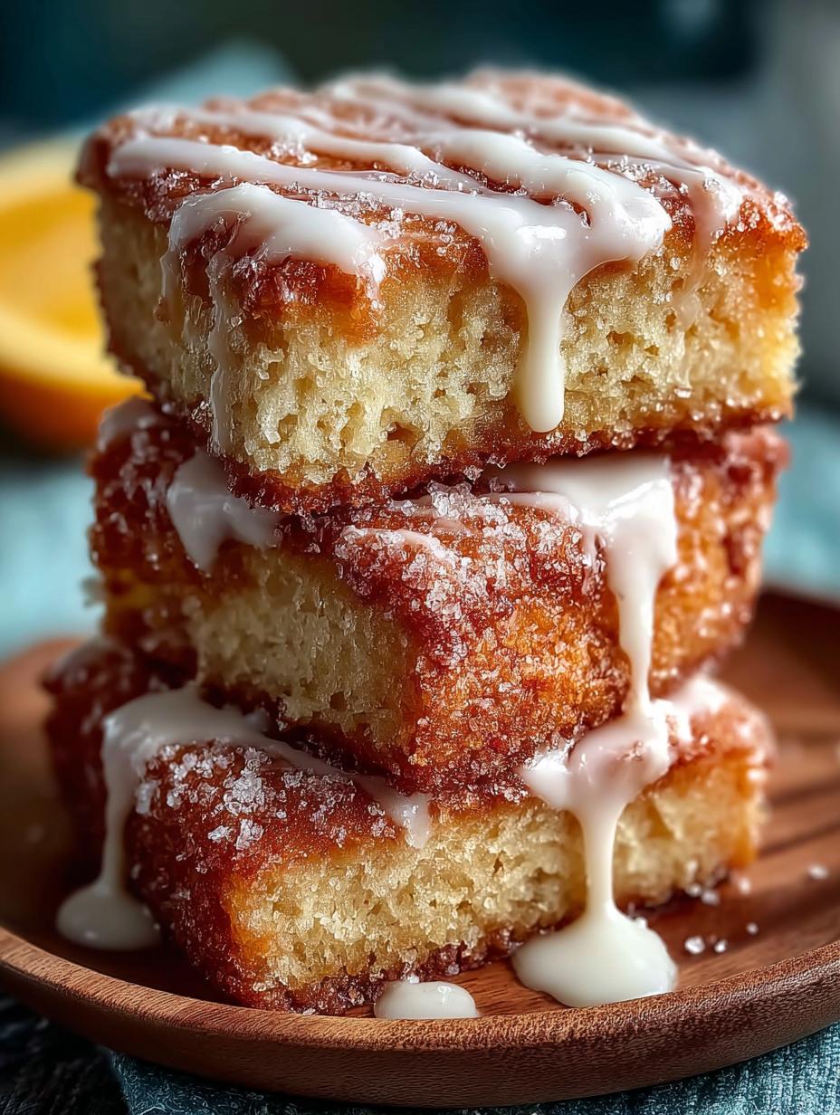 Buttermilk Donut Bars Morning