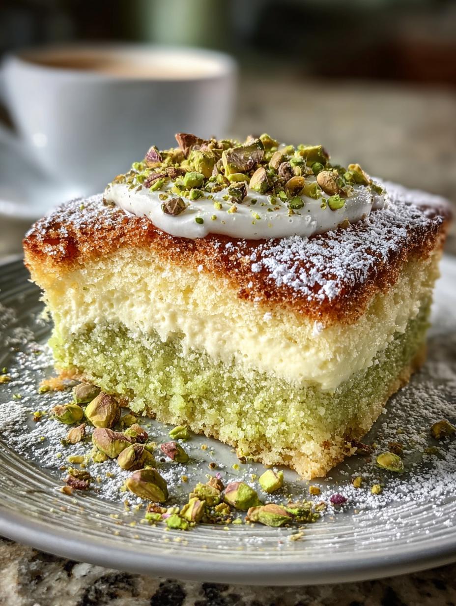Buttery Pistachio Gooey Butter Delight for Everyone - Buttery Pistachio Gooey Butter - main visual representation