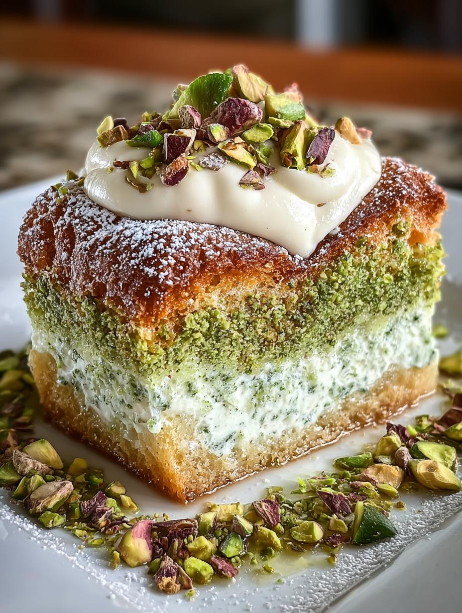 Buttery Pistachio Gooey Butter