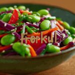 Cabbage Edamame Salad with