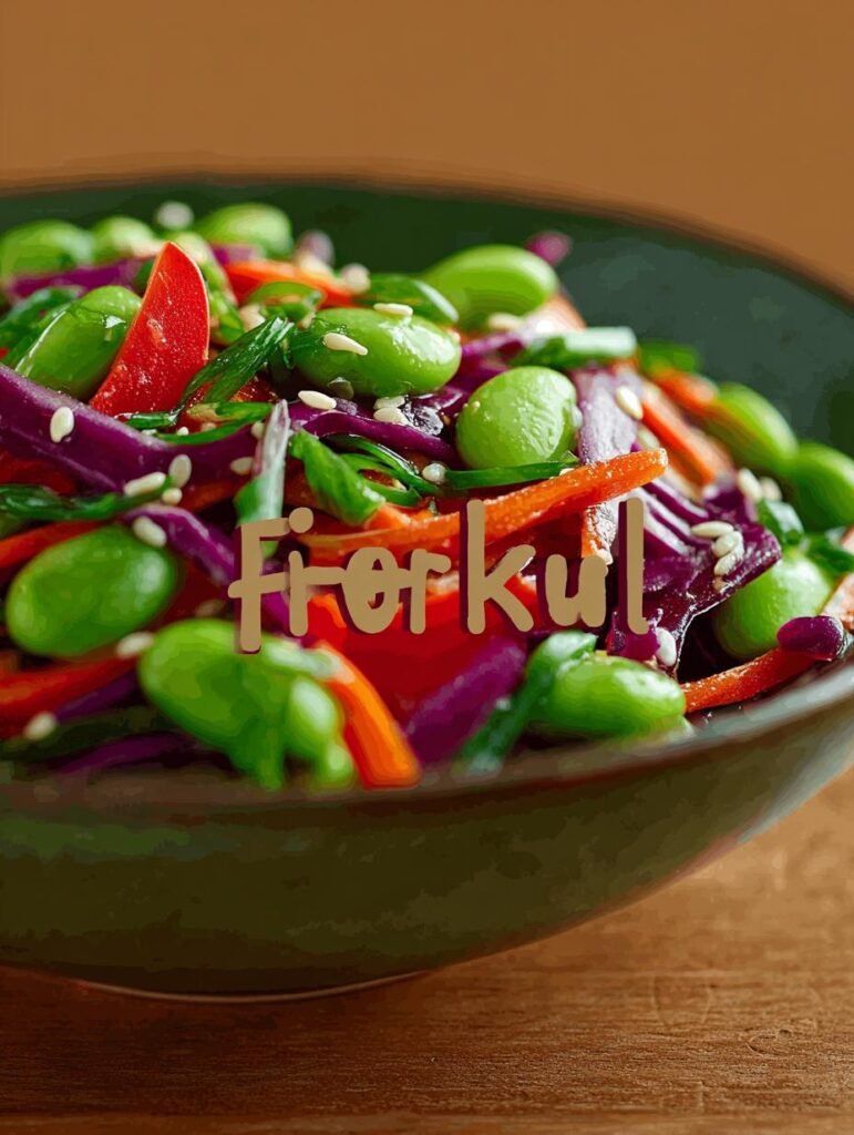 Cabbage Edamame Salad with