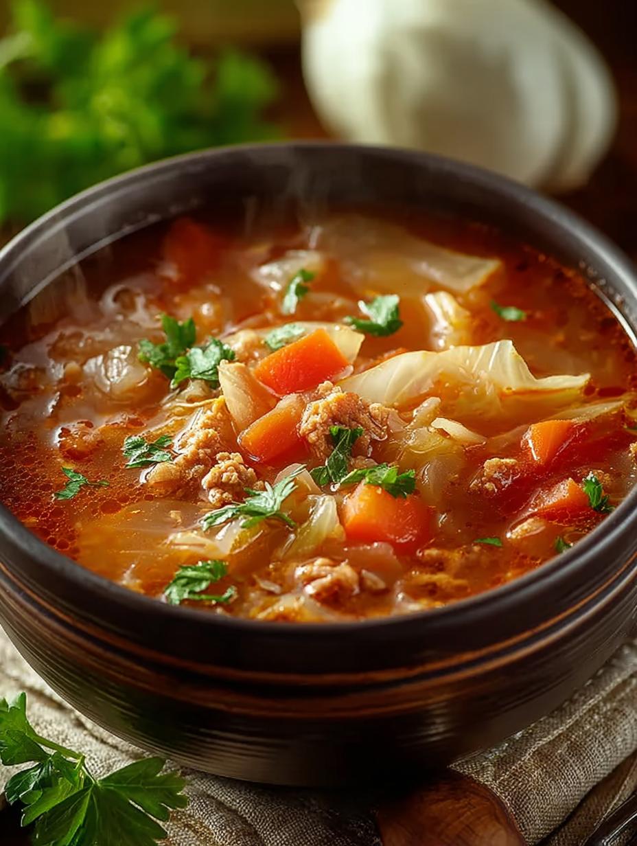 Hearty Cabbage Roll Soup for Cozy Weeknights - Cabbage Roll Soup - main visual representation