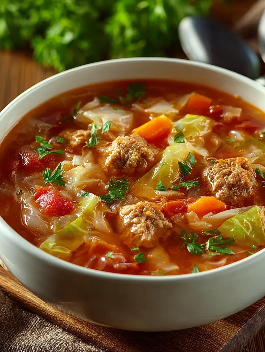Hearty Cabbage Roll Soup for Cozy Weeknights - Cabbage Roll Soup - additional detail
