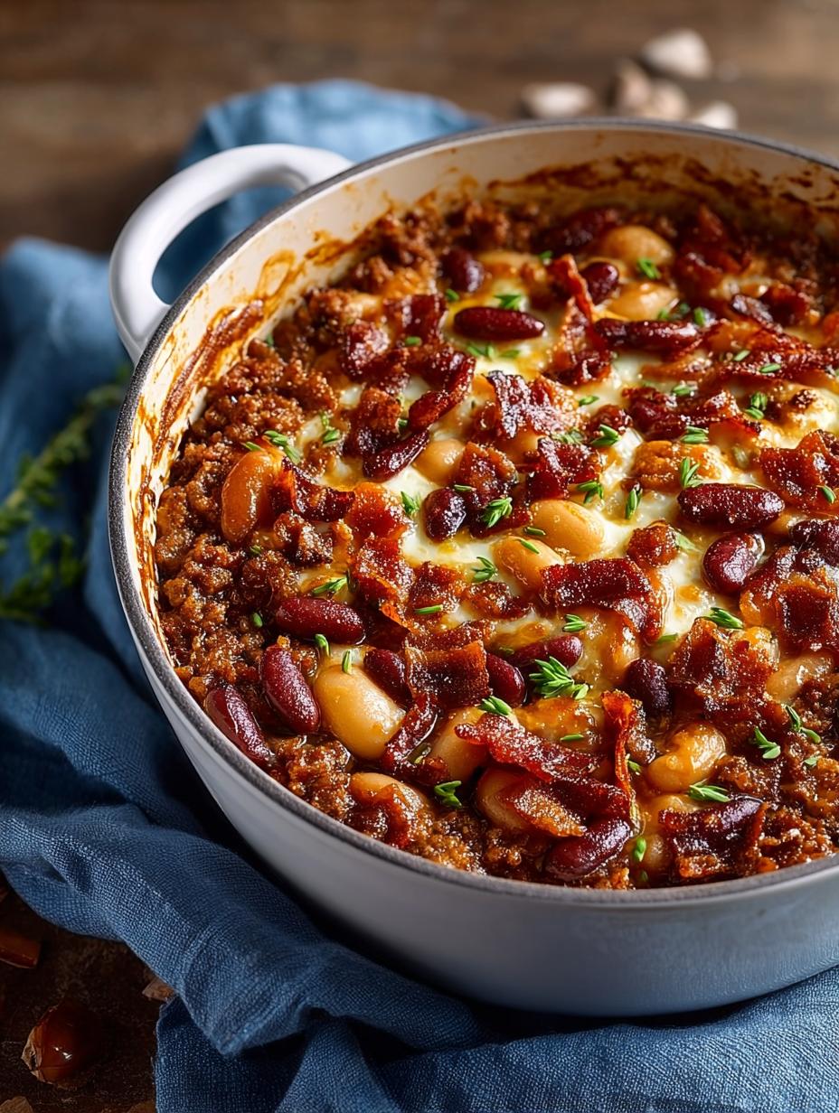 Calico Beans with Bacon: A Hearty Family Favorite - Calico Beans with Bacon - additional detail