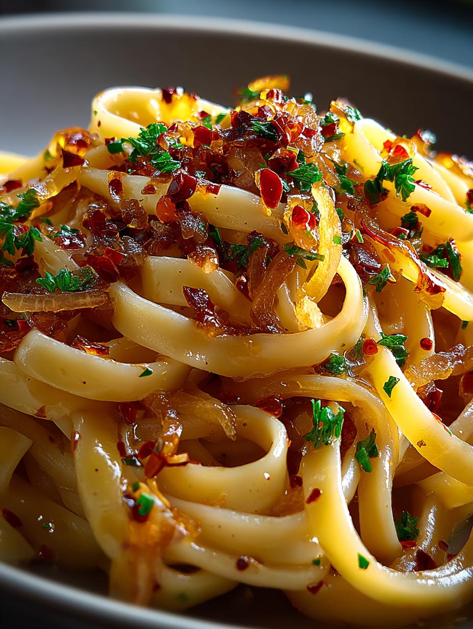 Caramelized Onion Pasta with