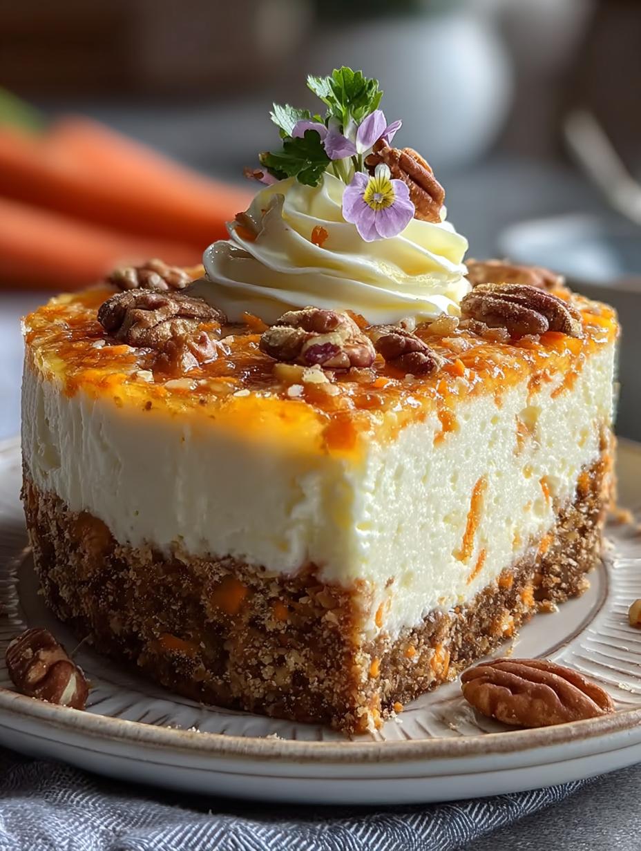 Carrot Cake Cheesecake Dessert
