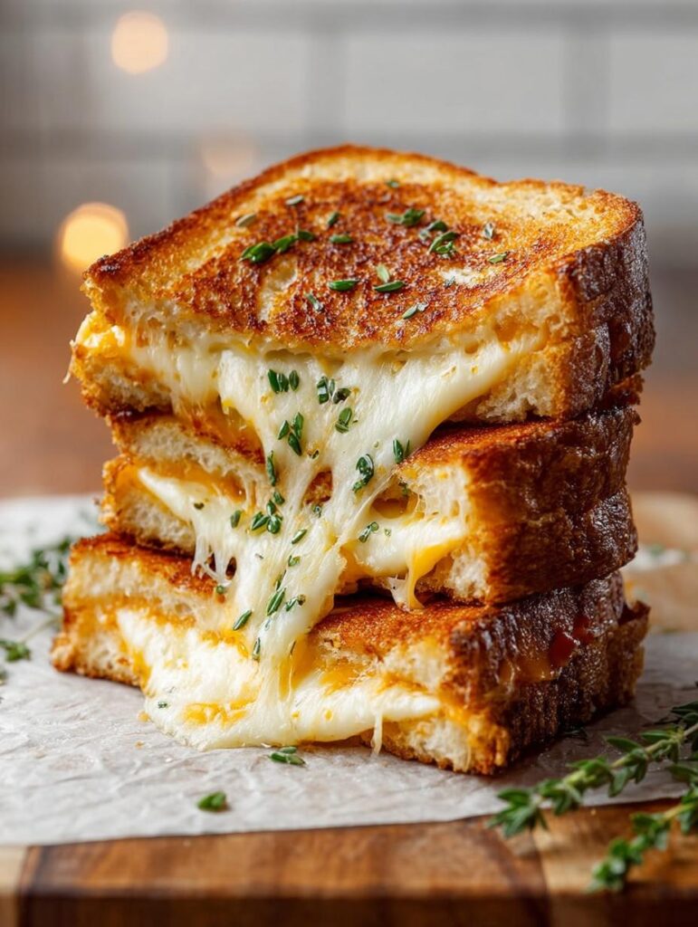Cheese Garlic Grilled Cheese