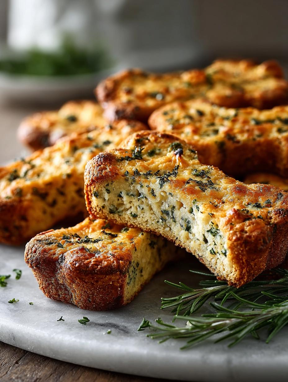 Cheesy Herb Baked Dog