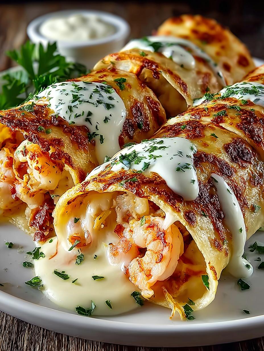 Cheesy Seafood Tortilla Bombs