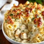 Chicken Alfredo Pasta Bake