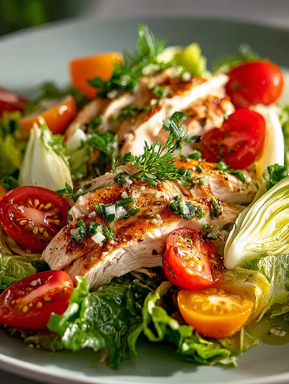 Chicken Herb Salad Endive