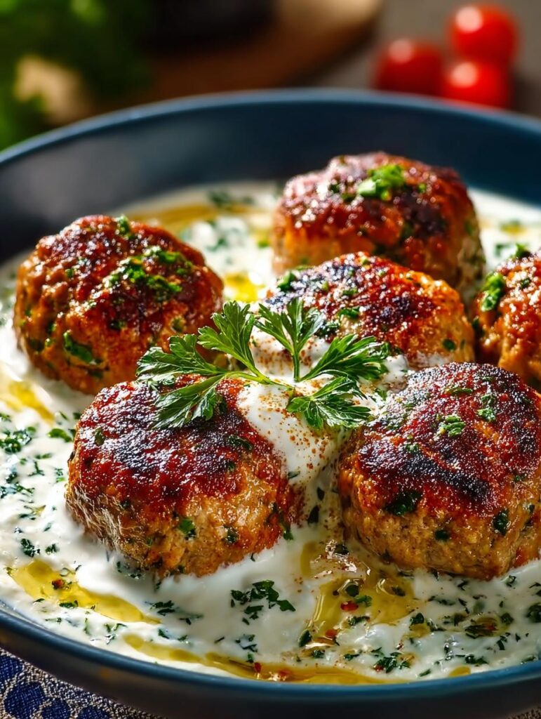 Chicken Kofta Garlic Yogurt
