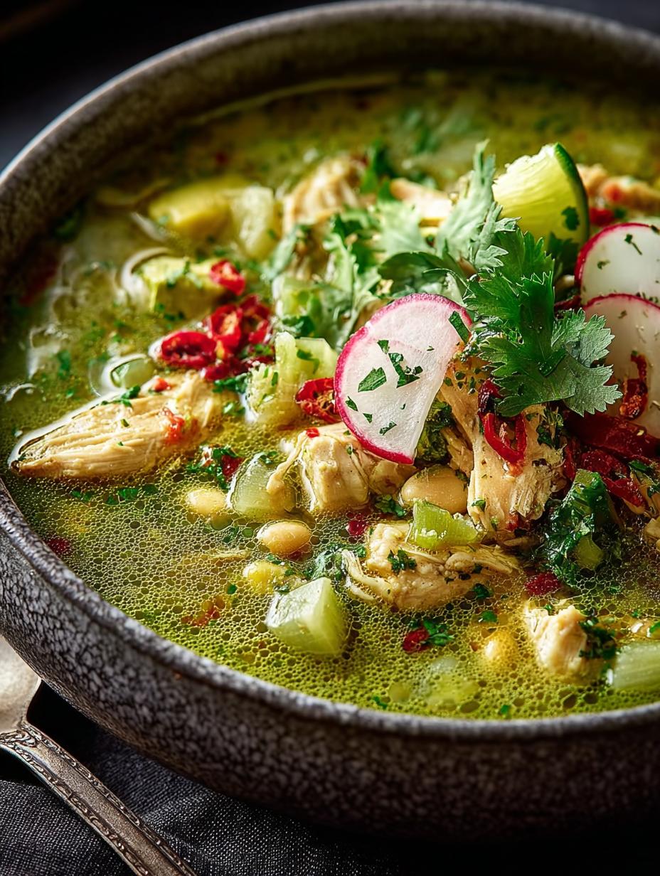 Chicken Pozole Verde Soup: 7 Comforting Steps to Bliss 6 Chicken Pozole Verde Soup: 7 Comforting Steps to Bliss - Chicken Pozole Verde Soup - additional detail