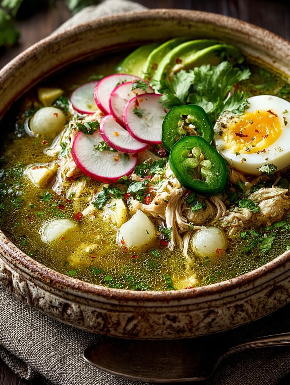 Chicken Pozole Verde Soup