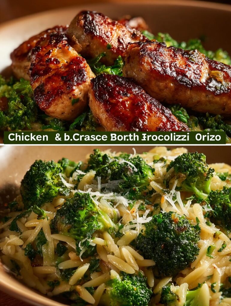 Chicken Sausage Broccoli Orzo