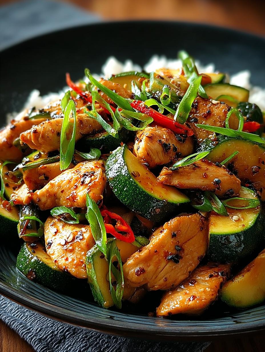 Delicious Chicken Zucchini Stir Fry Ready in 20 Minutes - Chicken Zucchini Stir Fry - additional detail