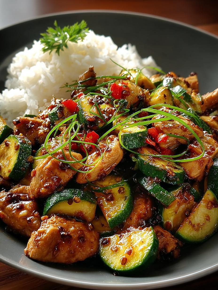 Chicken Zucchini Stir Fry